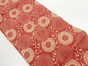 型染変わり菊唐草模様名古屋帯